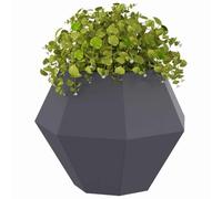 vidaXL Jardinière 2 pcs Anthracite 50 x 50 x 40 cm Acier, Bac à Fleurs extérieur, Support Robuste pour Plantes, décor de Jardin, Pot rectangulaire en Acier