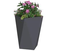 vidaXL Jardinières, lot de 2, anthracite, 50 x 50 x 75 cm, acier