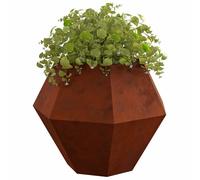 vidaXL Bac à plantes 2 pcs Rouillé 100 x 100 x 80 cm Acier résistant aux intempéries