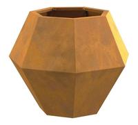 Vidaxl Jardinière 2 Pcs Rouillé 50 X 50 X 40 Cm