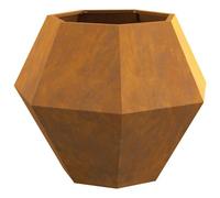 Vidaxl Jardinière 2 Pcs Rouillé 75 X 75 X 60 Cm