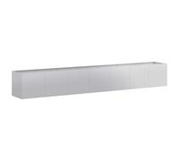 vidaXL Jardinière 280x40x40 cm Acier galvanisé, Pot de Fleurs, Support de Plantes, lit surélevé, Support de jardinière, bac à Plantes