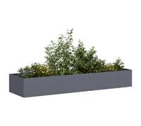 vidaXL Jardinière 280x80x40 cm - Anthracite