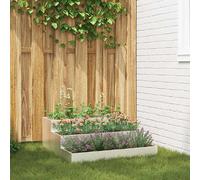 vidaXL Jardinière 3 niveaux - Acier Inoxydable