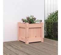 vidaXL Jardinière 31x31x31 cm – lit surélevé, bac à fleurs – bois massif de Douglas, marron