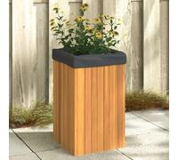 Vidaxl Jardinière 35x35x60 Cm Bois Massif D'acacia