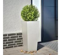 vidaXL Bac à plantes 35x35x75 cm acier inoxydable