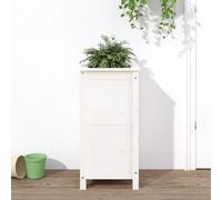 vidaXL Jardinière 40x40 cm - Bois de pin blanc