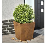 vidaXL Jardinière 40x40x40 cm Acier résistant aux intempéries, jardinière d'extérieur, boîte à Fleurs, boîte de Jardin, jardinière de Patio, boîte à Plantes