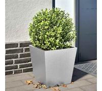 Jardinière 40x40x40 cm acier inoxydable, jardinière d'extérieur, boîte à fleurs, boîte de jardin 851062
