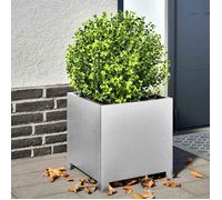 vidaXL Jardinière Bac à fleurs 40x40x40 cm acier inoxydable pour extérieur