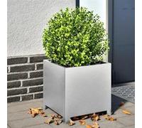 vidaXL Jardinière 40x40x40 cm Acier Inoxydable, planteur, jardinière de Patio, bac à Fleurs, jardinière d'extérieur, boîte à Fleurs, bac à Jardin