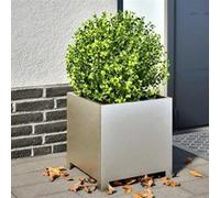 vidaXL Jardinière 40x40x40 cm acier inoxydable, planteur, jardinière de patio, bac à fleurs, jardinière d'extérieur, boîte à 851207 Or G