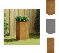 vidaXL Jardinière 40x40x80 cm en acier corten - Pots de fleurs et jardinières