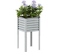 vidaXL Jardinière Acier Galvanisé 45x45x88 cm