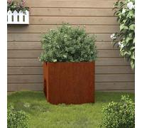 vidaXL Jardinière - 49x47x46 cm - Acier corten