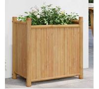 vidaXL Jardinière 50x30x50 cm bambou, lit surélevé, pot de fleurs, pot de fleurs, bac à fleurs, pot de jardin, support de 366462