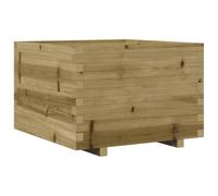 vidaXL Jardinière 70x70x49,5 cm Bois de pin imprégné, jardinière d'extérieur, bac à Fleurs, boîte à Plantes, jardinière de terrasse