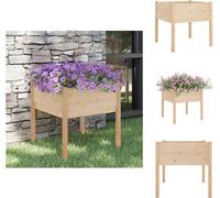 vidaXL Jardinière 70x70x70 cm Pin massif - Pots de fleurs & Jardinières