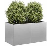vidaXL Bac à plantes 80x40x40 cm Acier galvanisé