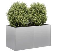 vidaXL Bac à plantes 80x40x40 cm Acier galvanisé