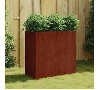 vidaXL Bac à plantes en acier corten 80 x 40 x 80 cm