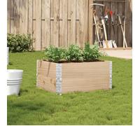 vidaXL Jardinière 80x60 cm bois de pin massif, jardinière d'extérieur, bac à fleurs, bac à tomates, jardinière de terrasse, 3295839