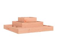 vidaXL Jardinière 80x80x27 cm Bois de Douglas Massif