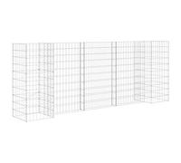 vidaXL Jardinière à gabion en H 260x40x100 cm fil d'acier