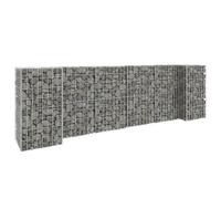 vidaXL Panier à plantes en gabion en forme de H fil d'acier 260x40x80 cm