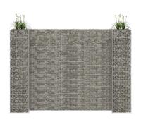 vidaXL Jardinière à gabion H 260x40x200 cm