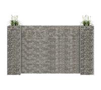 VIDAXL Jardinière à gabion H - Fil d'acier