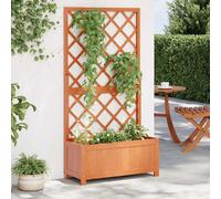 vidaXL Jardinière à treillis - Sapin 70x30x135 cm