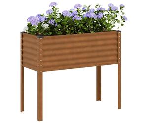 vidaXL Jardinière acier 100x41x90 cm