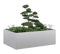 vidaXL Jardinière Acier Galvanisé