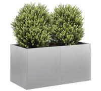 vidaXL Jardinière acier galvanisé