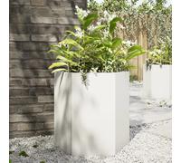 vidaXL Jardinière Hexagone Acier 46x40x45 cm Blanc