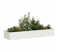vidaXL Jardinière acier laminé à froid - Blanc