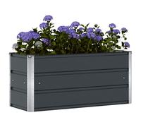 Jardinière - VIDAXL - 100 x 40 x 45 cm - Acier - Anthracite - Résiste aux intempéries