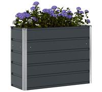 vidaXL Jardinière Anthracite 100 x 40 x 75 cm Acier