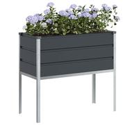 vidaXL Jardinière Anthracite 100 x 45 x 90 cm Acier galvanisé