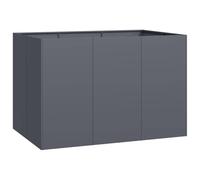vidaXL Bac à plantes anthracite 120x80x80 cm Acier
