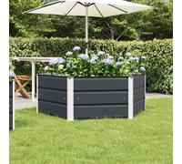 vidaXL Jardinière Anthracite 129 x 129 x 45 cm Acier