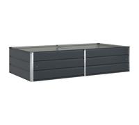 Vidaxl Jardinière Anthracite 195 X 100 X 45 Cm Acier Galvanisé