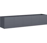 vidaXL Jardinière Anthracite 200 x 40 x 40 cm Acier laminé à froid