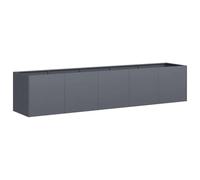 vidaXL Jardinière 200 x 40 x 40 cm – Acier laminé à froid – Anthracite