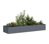 vidaXL Jardinière anthracite 280x80x40 cm acier 860761