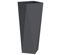 vidaXL Jardinière Anthracite 30 x 30 x 75 cm Acier, Jardin et Terrasse, Bac à Plantes Résistant en Acier Rectangulaire, Idéal pour Décor et Présentation