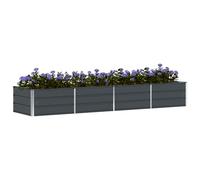 vidaXL Bac à plantes Anthracite 320 x 80 x 45 cm Acier Intérieur/extérieur