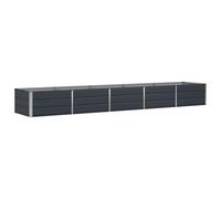 vidaXL Jardinière Anthracite 400 x 80 x 45 cm Acier